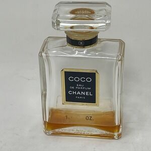 Chanel Coco Eau de Parfum 1.7 oz 50ml Vintage Fragrance Splash Bottle Emptyish